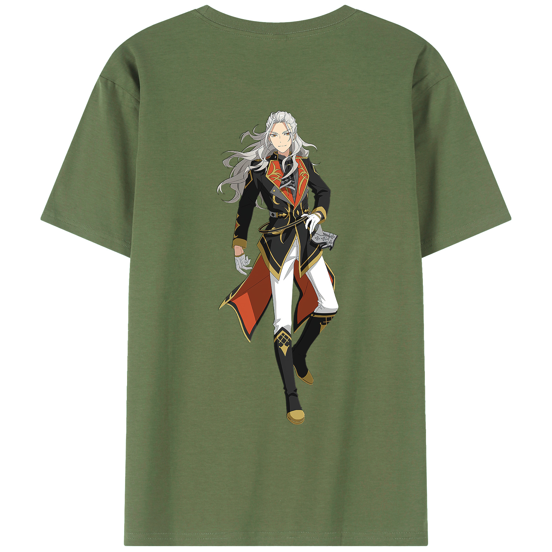 （画像用） あんさんぶるスターズ! Ensemble Stars 綿100％ メンズ半袖Tシャツ（バックプリント） 通気性